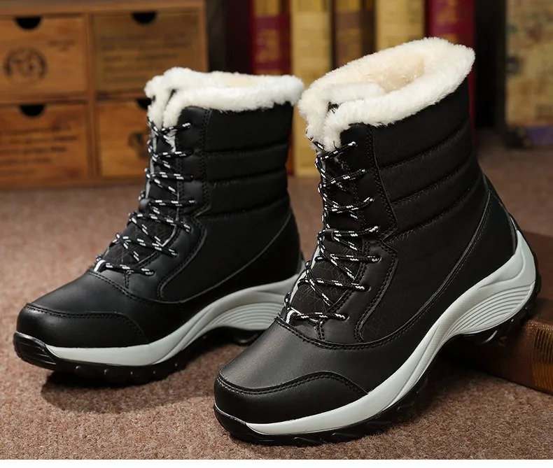 Women's Winter Mid-Calf Warm Snow Boots