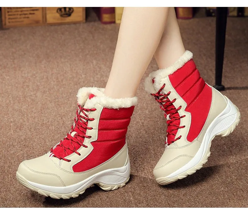 Women's Winter Mid-Calf Warm Snow Boots