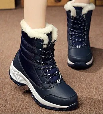 Women's Winter Mid-Calf Warm Snow Boots