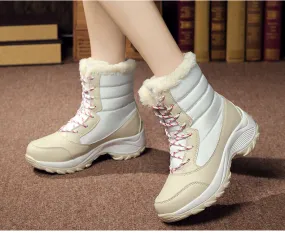 Women's Winter Mid-Calf Warm Snow Boots