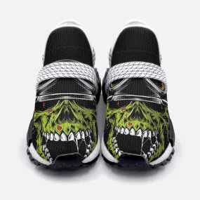 Zombie biker head Unisex Lightweight Custom shoes